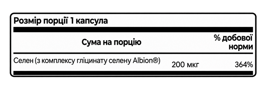 Селен хелатний Swanson Chelated Selenium Complex 200 мкг, 90 капсул 100-36-4829190-20 фото
