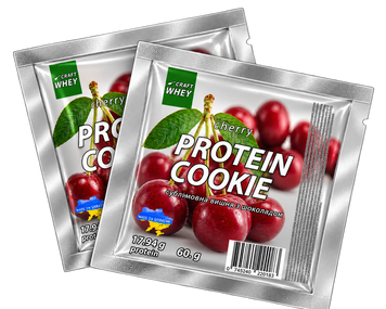 Протеїнове печиво без цукру Вишня Craft Whey 60 г 2023-10-3728 фото